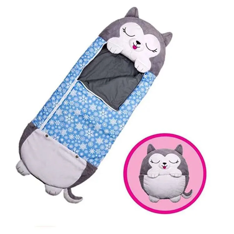 

Baby Sleeping Bag Children Cotton Camping One-piece Pajamas Sleeping Bag Cartoon Pillow Warm Soft Animal Sleeping Blanket