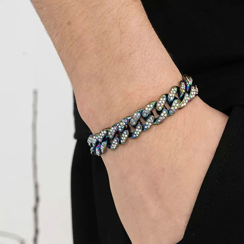 Браслет-цепочка мужской/женский из нержавеющей стали шириной 3/5/7 мм | Украшения и