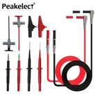 Набор тестовых щупов peakchoose P1305B, измерительные выводы с вилкой типа банан, 4 мм, иглы для проколов, щуп с крючком и зажимами типа крокодил