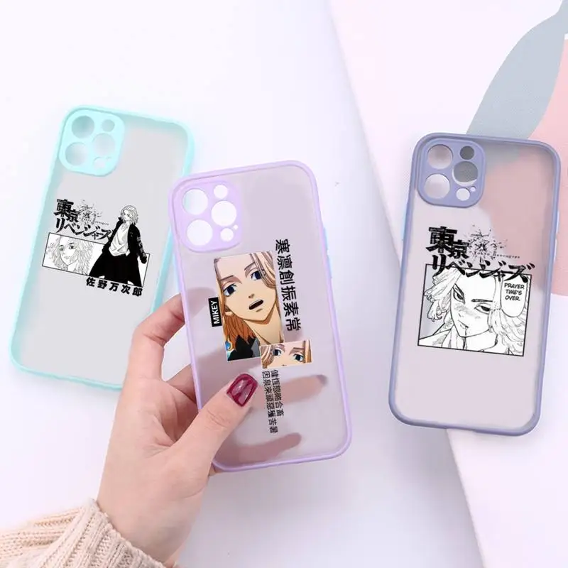 

Mikey Tokyo Revengers anime Phone Case matte transparent For iphone 7 8 11 12 13 plus mini x xs xr pro max cover