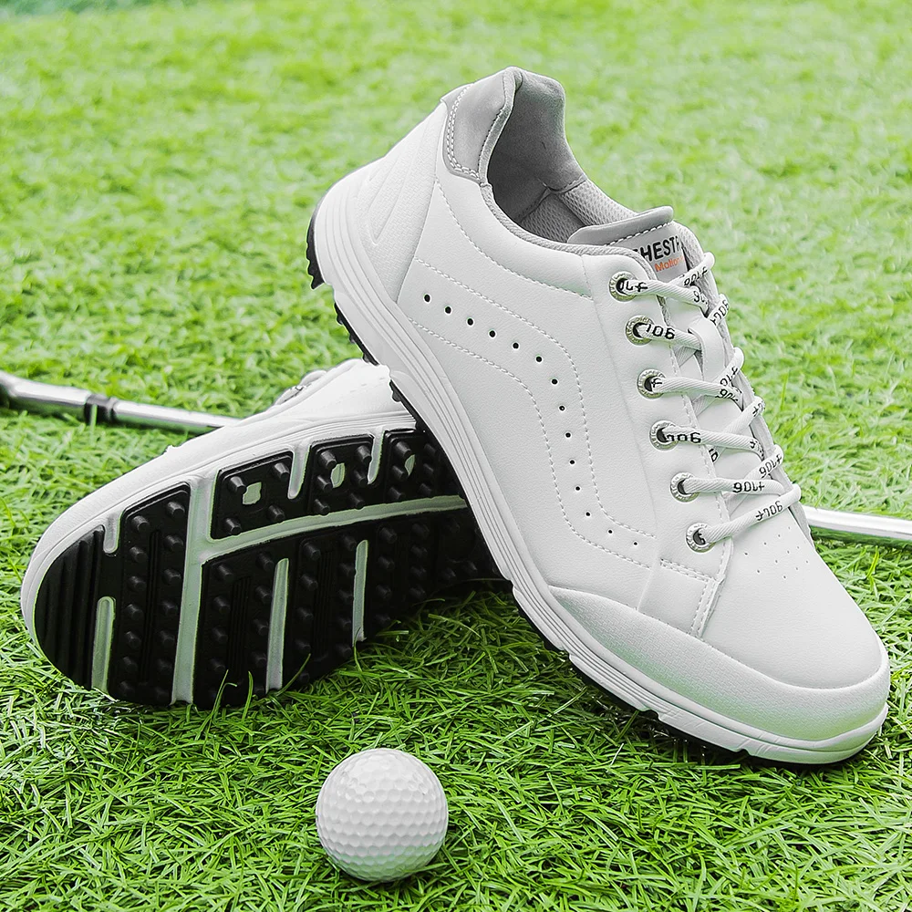 

Waterproof Men Golf Shoes Professional Spikeless Golf Sport Sneakers for Men Big Size Golf Walking Shoes Classic Mens Trainers