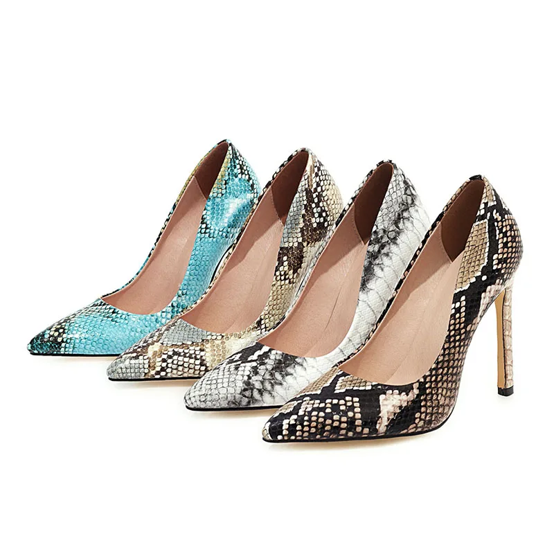 

Coolcept Women Pumps Fashion Thin High Heel Shoes Women Sexy Pointed Toe Party Wedding Shoes Office Lady Footwear Size 34-43