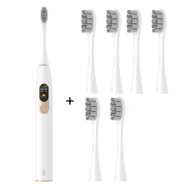 add 3 P1W0 Глобальная версия Oclean X sonic электрическая зубная щетка для взрослых Водонепроницаемая ультра звуковая Автоматическая быстрая зарядка зубная щетка Быстрая зарядка - Цвет: add 3 P1W0