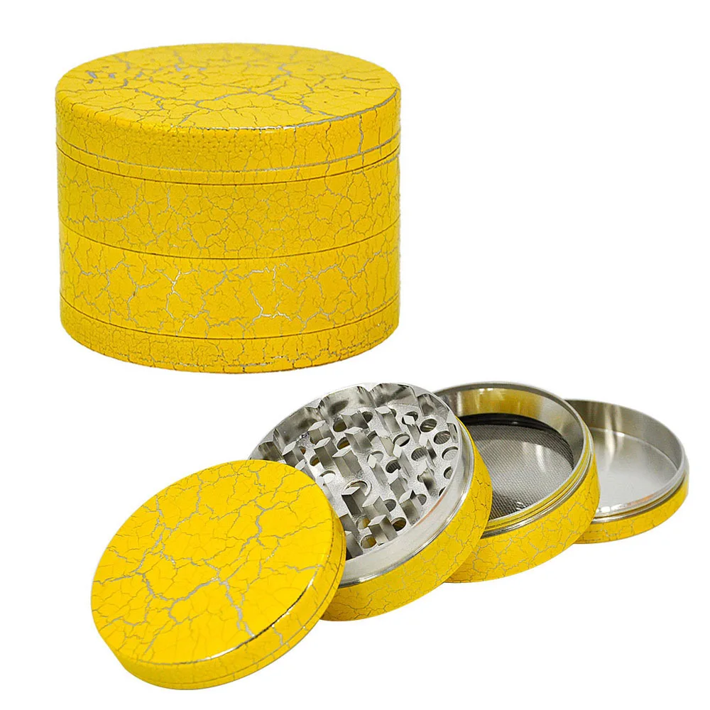 

50 MM Metal Smoke Grinder, Crack Pattern Grinder Weed Accessories Tobacco Cones Stuffing Tool for Smoking