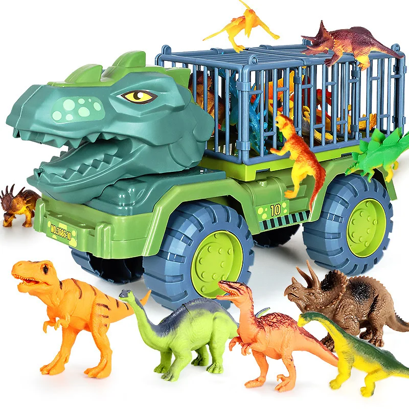 

Kids Dinosaur Water Gun Oilcan Excavator Transport Car Toys Dump Truck Vehicle Toys Dinosaur Toys for Children Christmas Gift