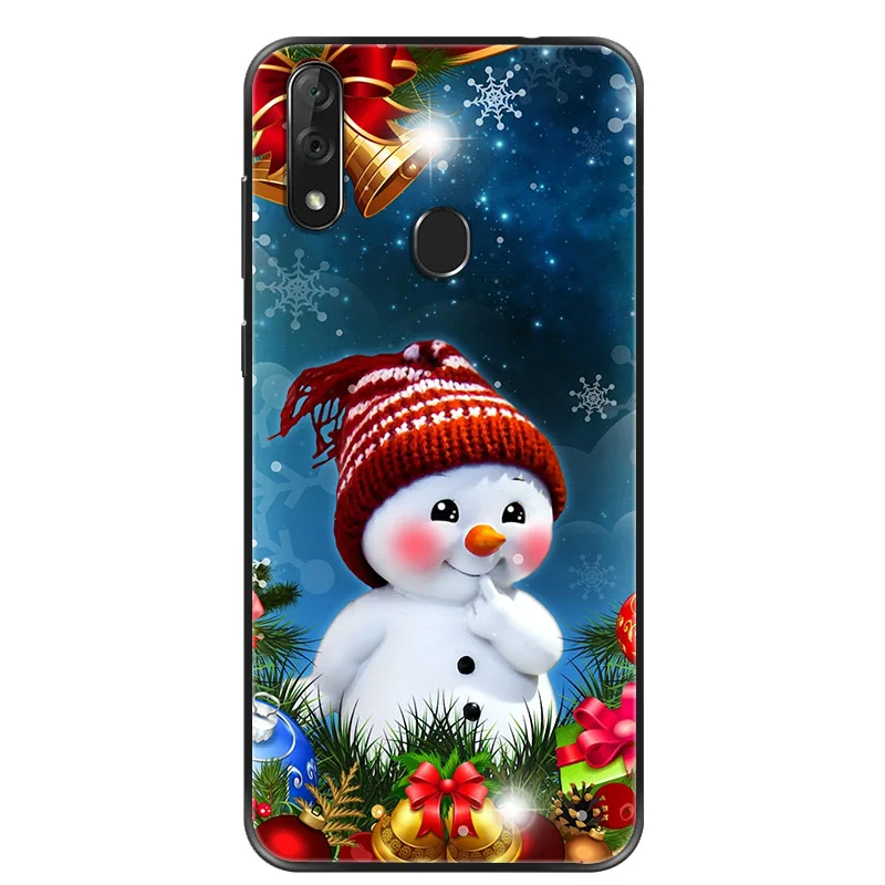 Xmas Gift Funda For Huawei P30 Pro P20 lite P8 lite P10 lite P30 lite P40 lite E Case Merry Christmas Black Silicone Case Cover