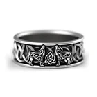 Мужское кольцо с волком, в скандинавской мифологии