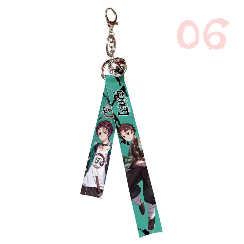 

Anime Ribbon Demon Slayer Keychain Exquisite Handmade Key Chain Delicacy Backpack Pendant Blade Of Demise Keyring Small Gift