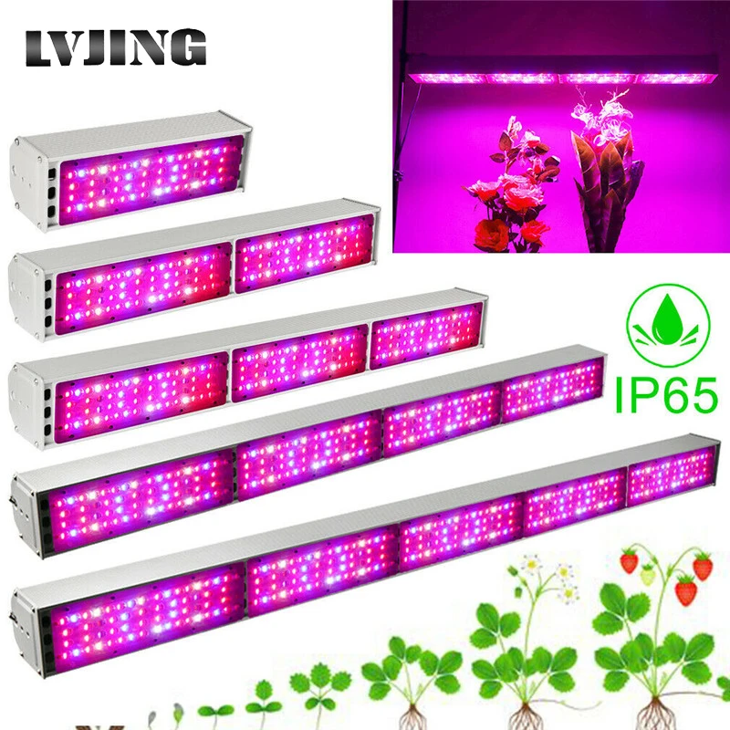 

LVJING Full Spectrum LED Grow Light 150W/300W/450W/600W/750W IP65 Waterproof Phyto Lamp for Plants Indoor Greenhouse Grow Tent