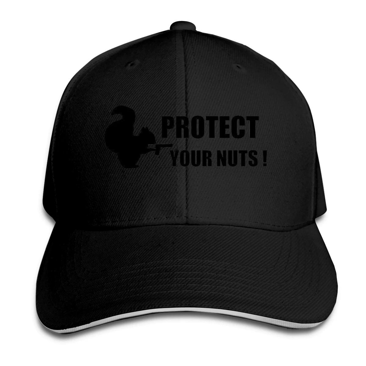 

Funny Squirrel Protect Your Nuts Hat Baseball Cap for Men Women Fashion Adjustable Sun Hat