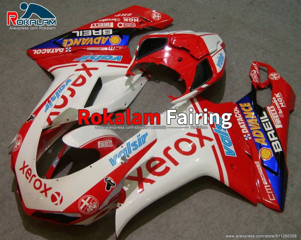 

Корпус для Ducati 1198, 1098, 848, 2007, 2008, 2009, 2010, 2011, белый, красный, строительный комплект (литьё под давлением)