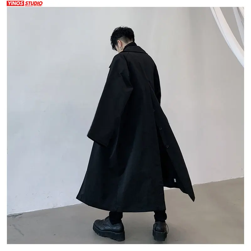 Прямая поставка Мужская однотонная ветровка с лацканами и длинным рукавом