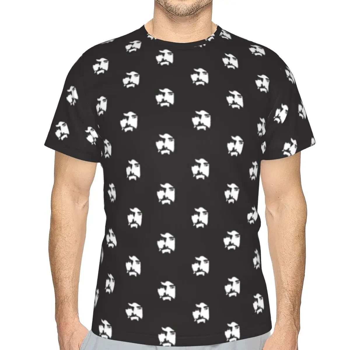 Футболка мужская с принтом Курта Кобейна базовая Модная рубашка из полиэстера