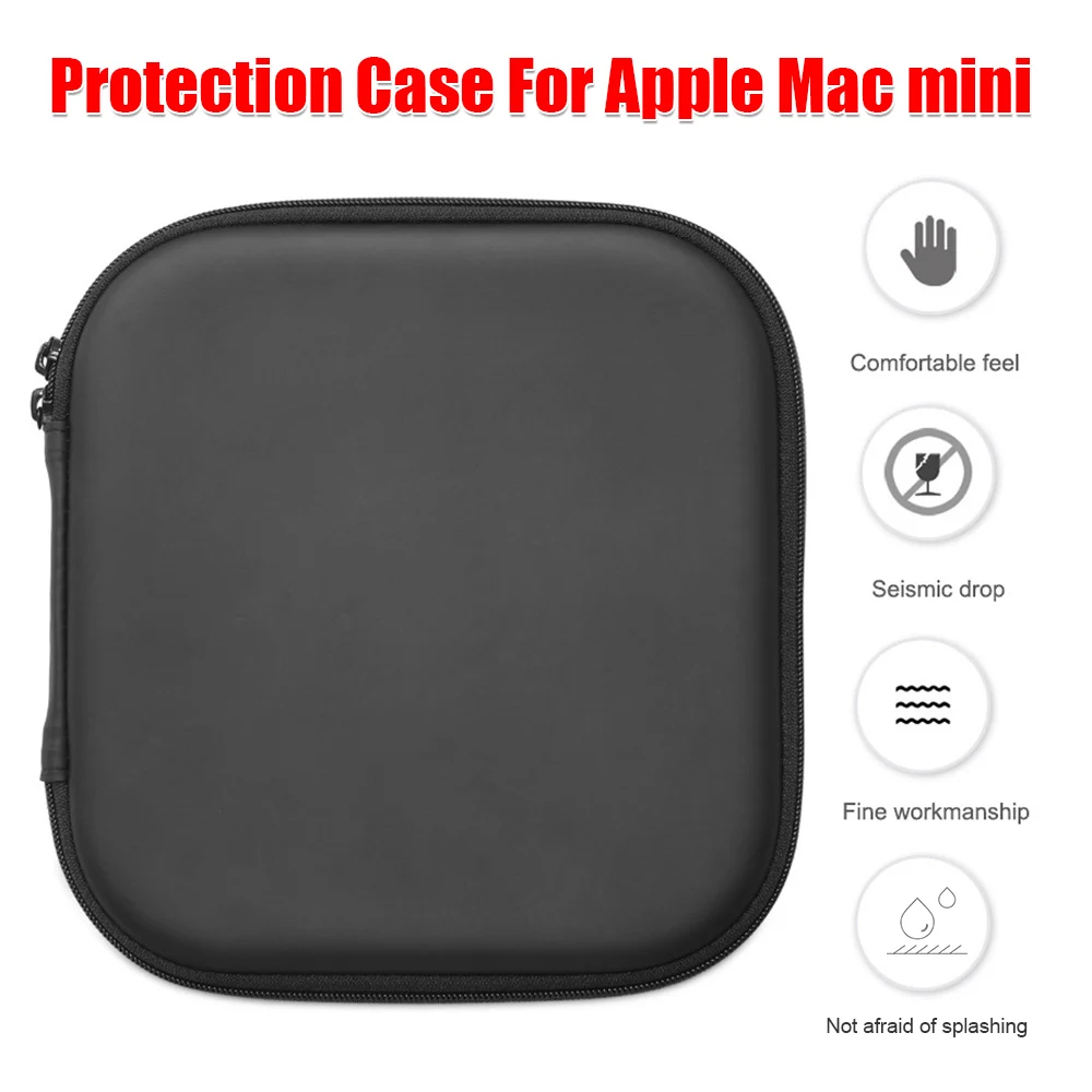 

Apple Mac Case Mini Portable Storage Bag Shockproof Traveling Carrying Pocket Holder OrganizerFor Apple Mac Mini M1 Hard Case