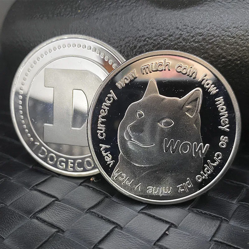 

Fashion Gift Bitcoin Bit Coin with Acrylic Square Case Art Collection Physical Commemoration Metal Replica Coins with Showing St