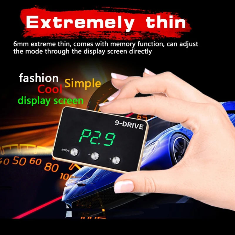 

Throttle Response Controller 9 Drive Modes Racing Accelerator Potent Booster Tuning Parts Accessory (851)