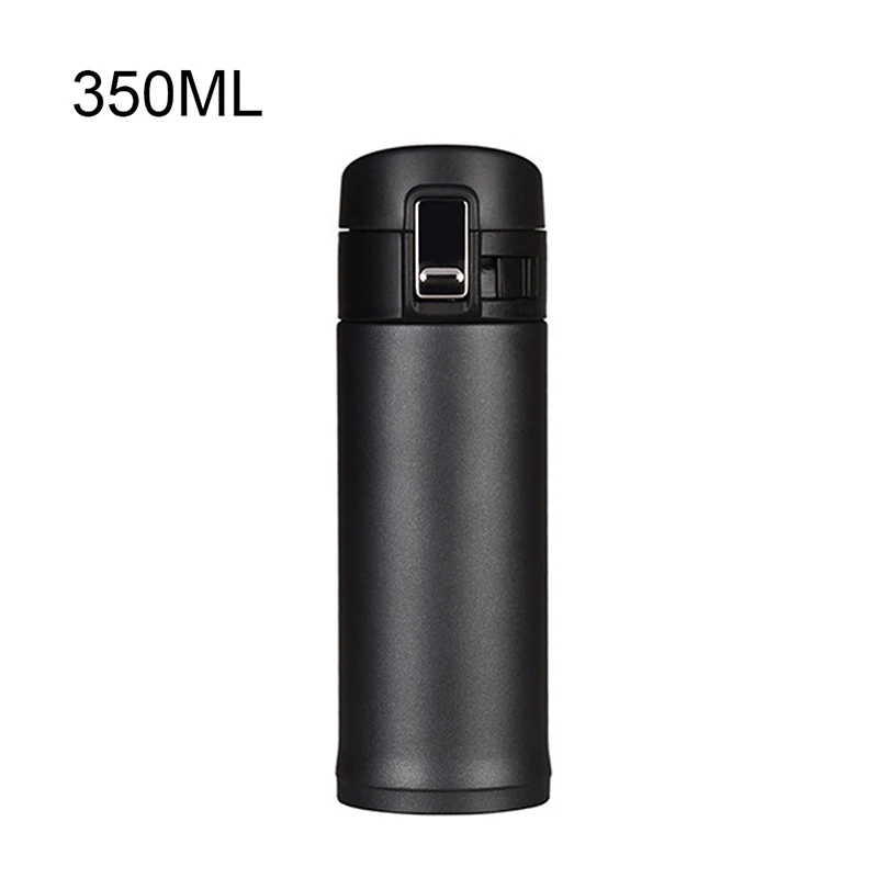 350ML black HIFUAR 350/500 мл Термос с изоляцией кружка с двойными стенками Вакуумная чашка из нержавеющей стали Термос бутылка термос кружки для чая кофе - Цвет: 350ML black