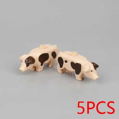 

Pig Animals Building Blocks Brick Horse Crocodile Gorilla Tiger Kids Toys Animal Lockings Figures Assemble