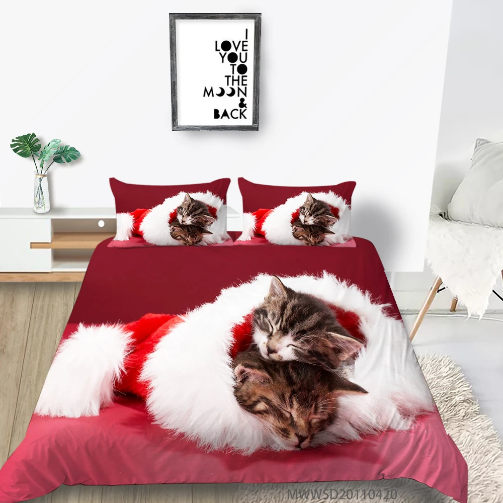 

Milsleep Green Christmas Tree Printing Christmas Bedding Sets Duvet Cover Sets King Size For Teens& Adults US/AU/UK Size