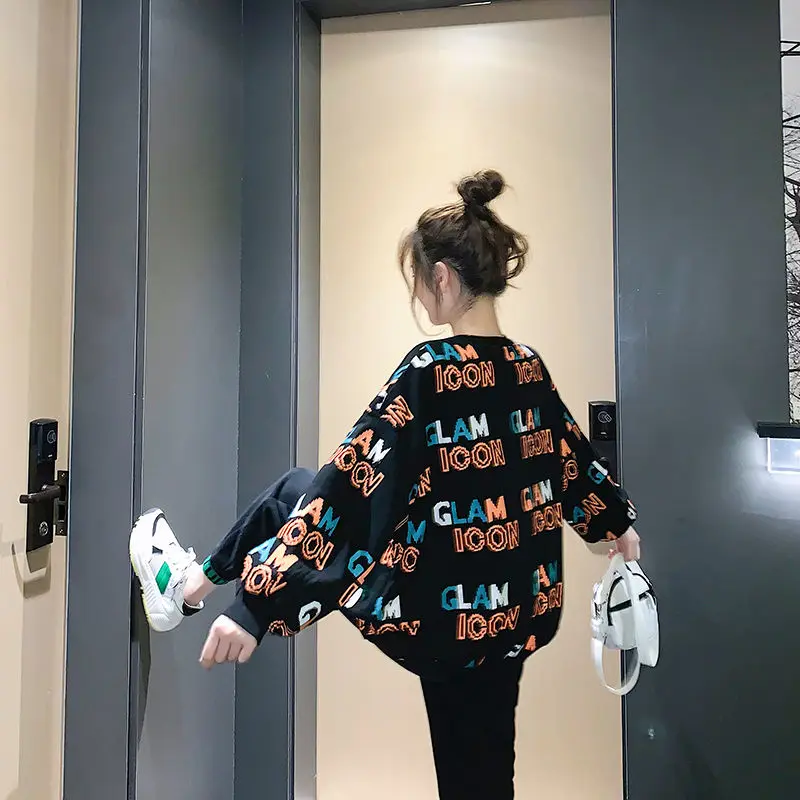 

100% cotton Hong Kong Wei Yi Women's Loose Korean Long Sleeve Jacket Tide 2021 New Jacket One-Piece Set