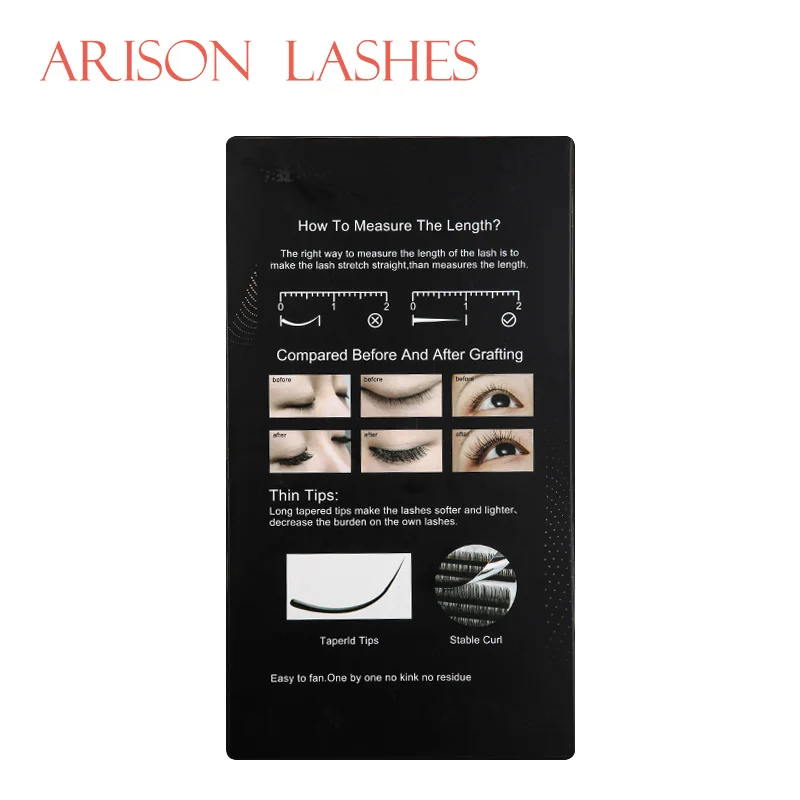Arison lash 2020 новый дизайн 8 чехол все размеры C D B J завитые ресницы для
