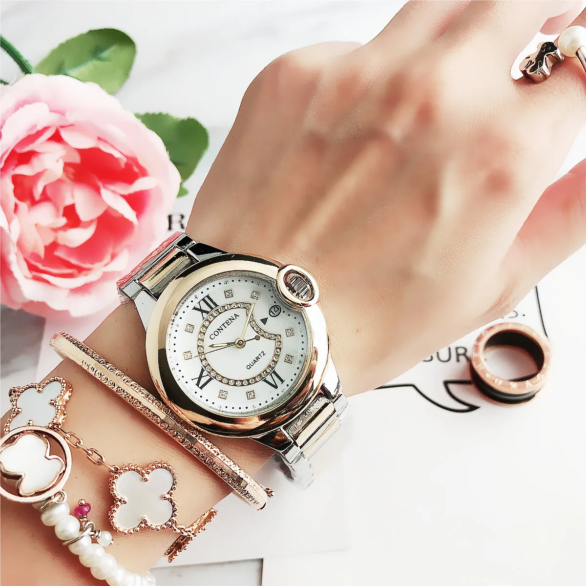 7101 calendar night light ultra thin alloy student electronic watch factory direct sale |