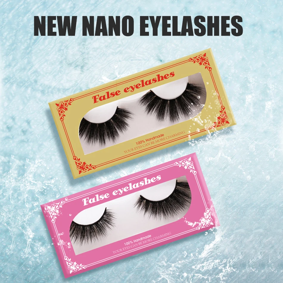 Новые светильник кие и мягкие нано-ресницы 3 пары накладных ресниц 5D из норки