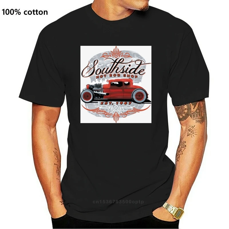 

New T-Shirt IM ASHTON CON UN Hot Rod US LANGENHAGEN 50 DISEGNO MODELLO SOUTHSIDE(1)