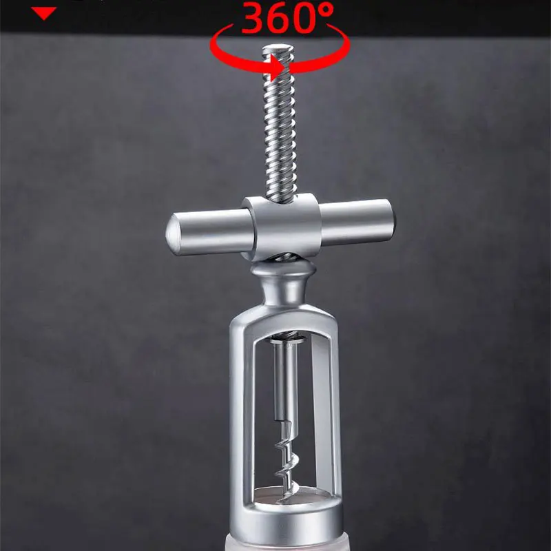 Оригинальный ручной штопор для вина из нержавеющей стали многофункциональный