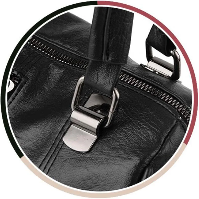 

High Quality PU leather Women Bag Handbag Casual Large Capacity Hobos Female Totes Bolsas Vintage Solid Shoulder Bag 4.6