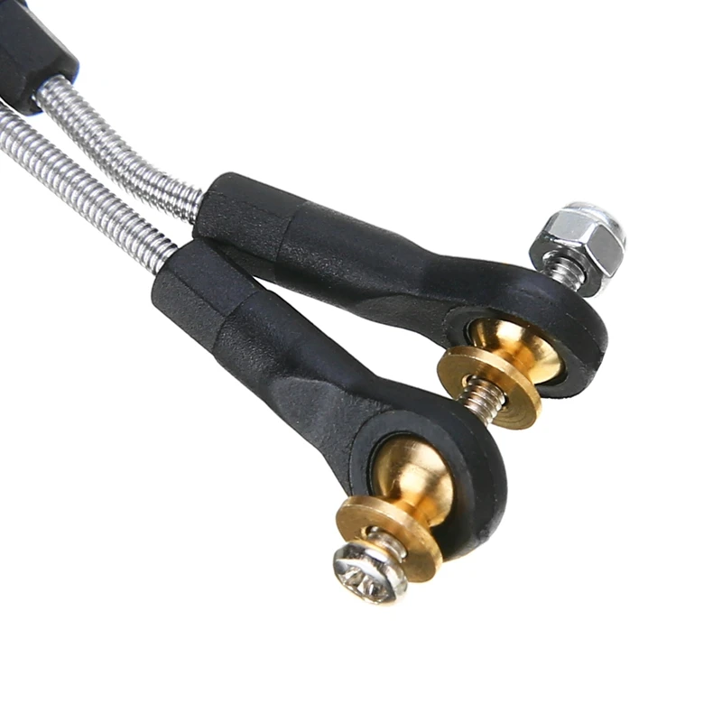 

2 Set RC Car Part: 1 Set RC Car Steering Pull Rod Upgrade Part & 1 Set Metal Suspension Toe Link Tie Rod Set