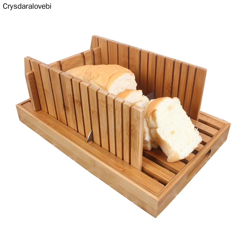 Креативная бамбуковая разделочная доска для хлеба с основанием легко нарезаемая