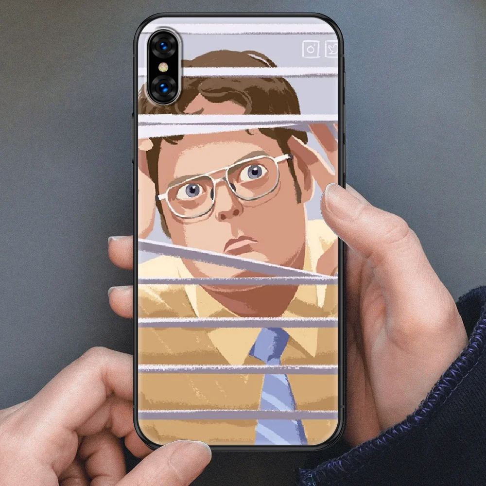 Забавный чехол для телефона с изображением Майкла Скотта в офисе iphone SE 2020 6 6S 7 8 11 12