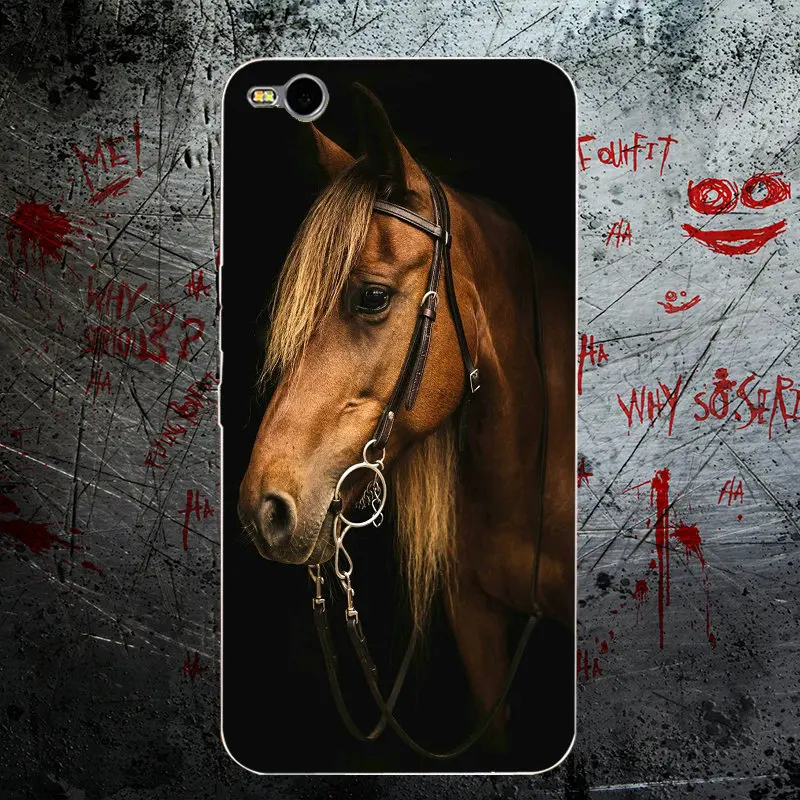 Clear Case Cover For Sony Xperia Z Z1 Z2 Z3 Z4 Z5 Compact M2 M4 M5 T3 XA E3 E5 C4 C5 Soft Phone Amazing Horse Animal Print | Мобильные