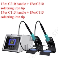 i2c 1scn dual handle precision soldering station welding workstation supports c210 c115 soldering iron tips rapid heating