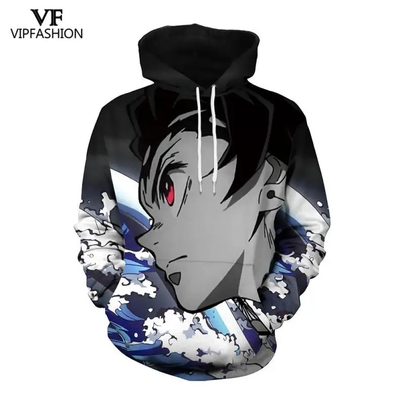 Модная толстовка с капюшоном VIP 3D принтом аниме рассекающий демонов свитшот