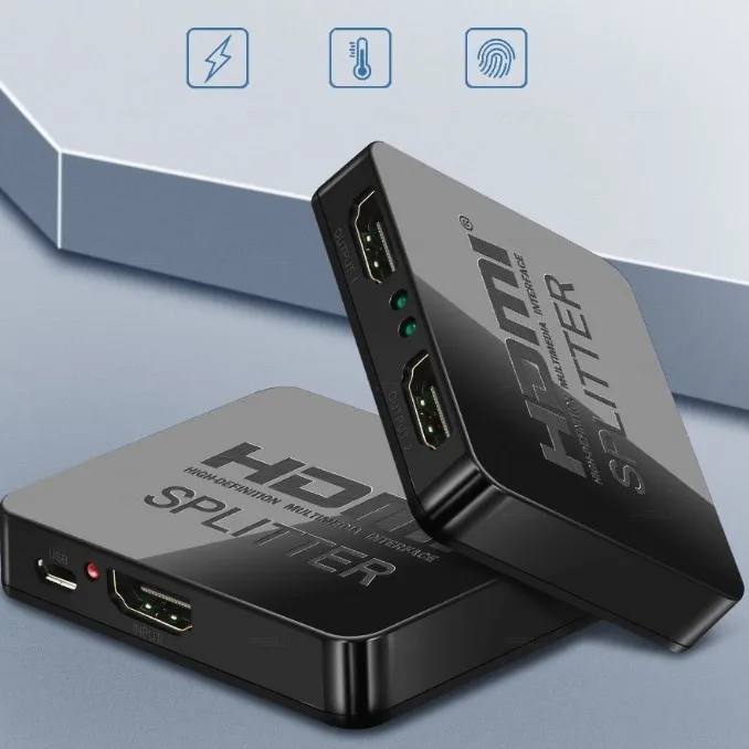 

Hdmi 2.0 Distributor HDMI 1 to 2,HDMI 1 in 2 out 4K 60Hz hdcp2.2 Splitter