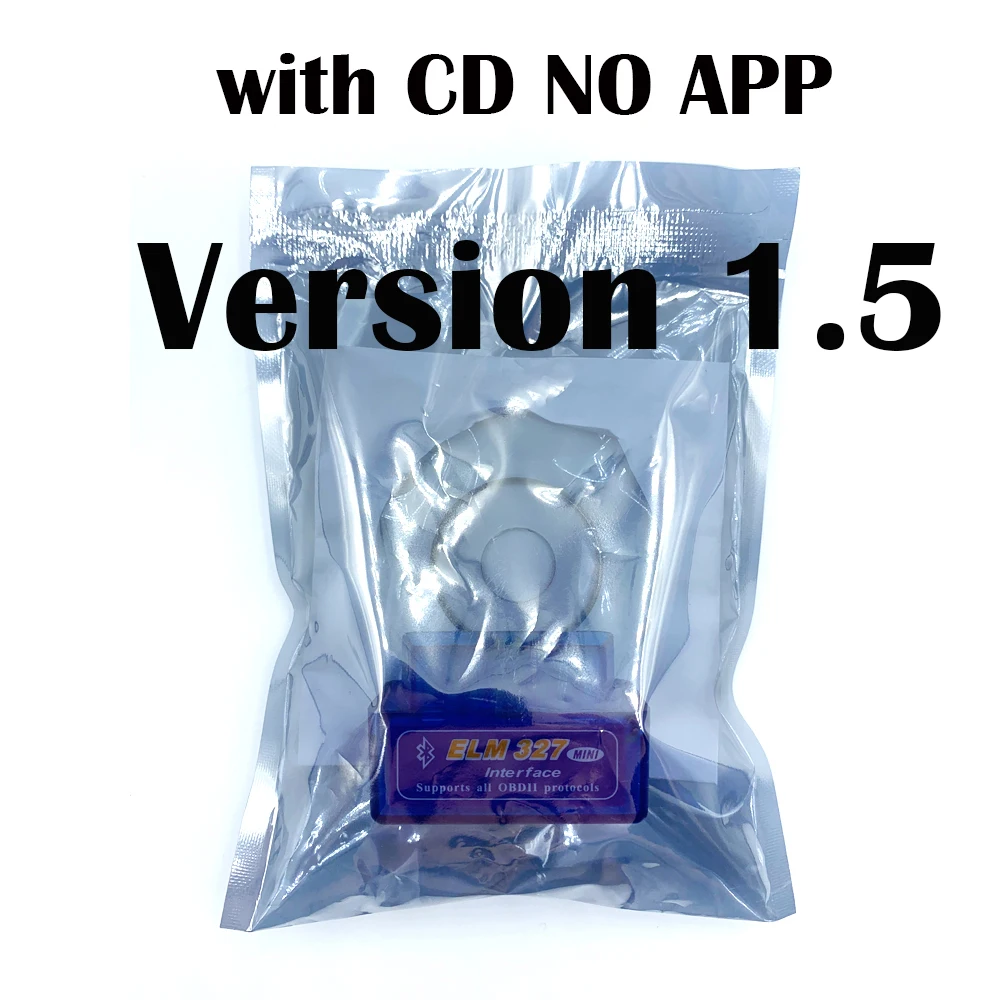 with CD 1.5 OBD2 elm327 v1.5 Супер Мини Elm 327 Bluetooth V2.1/V1.5 автомобильный диагностический инструмент ELM 327 для Android/Symbian OBDII протокол - Цвет: with CD 1.5