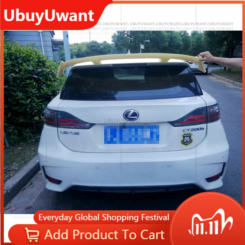 

FOR Lexus CT200/200h Trunk Wing Carbon Color Car Rear Trunk Wing FOR CX-4/GOLF 8 MK8/FCOUS/JADE/X-Trail ABS Refit Accessories