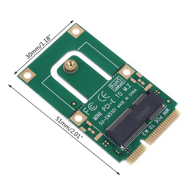 

Mini PCI-E to m2 Adapter Converter Expansion Card m2 Key E Interface for m2 Wireless Bluetooth WiFi Module