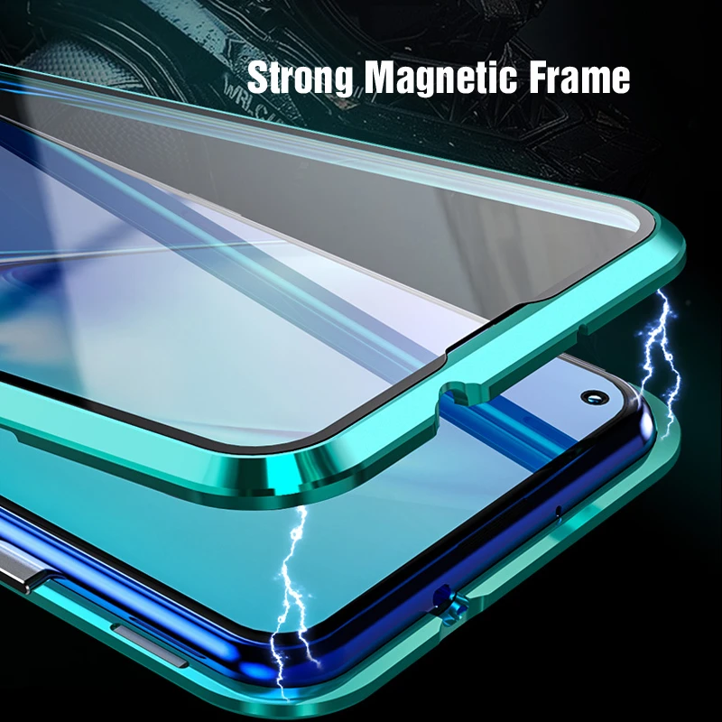 360 полный защитный чехол для Honor 20 Pro Honor20 20Pro телефон магнитный металлический бампер Броня Передняя стеклянная крышка на Honor 20 чехол