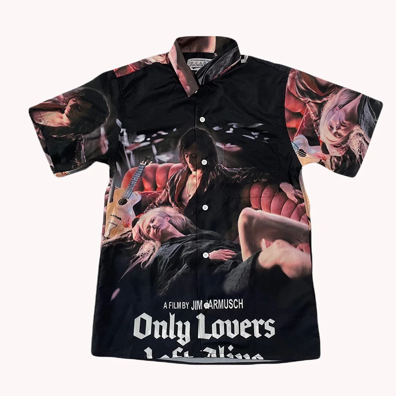 

Top Quality WACKO MARIA vintage Shirt Men 1:1 Only Lovers T-Shirt WACKO MARIA Poster Printing Women Shirt Summer Men Clothing