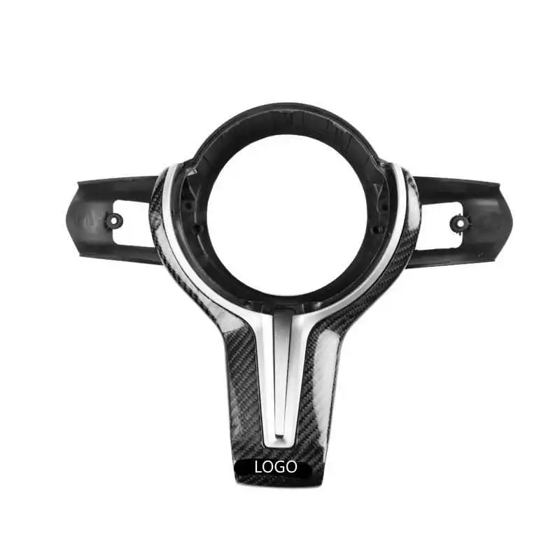 

Fit For BMW 123 5 6 7 Series X1 2 3 45 6 M3/M4 Carbon Fiber Steering Wheel Cover Plate Thong Trim Panel Hollow F15 Not Available