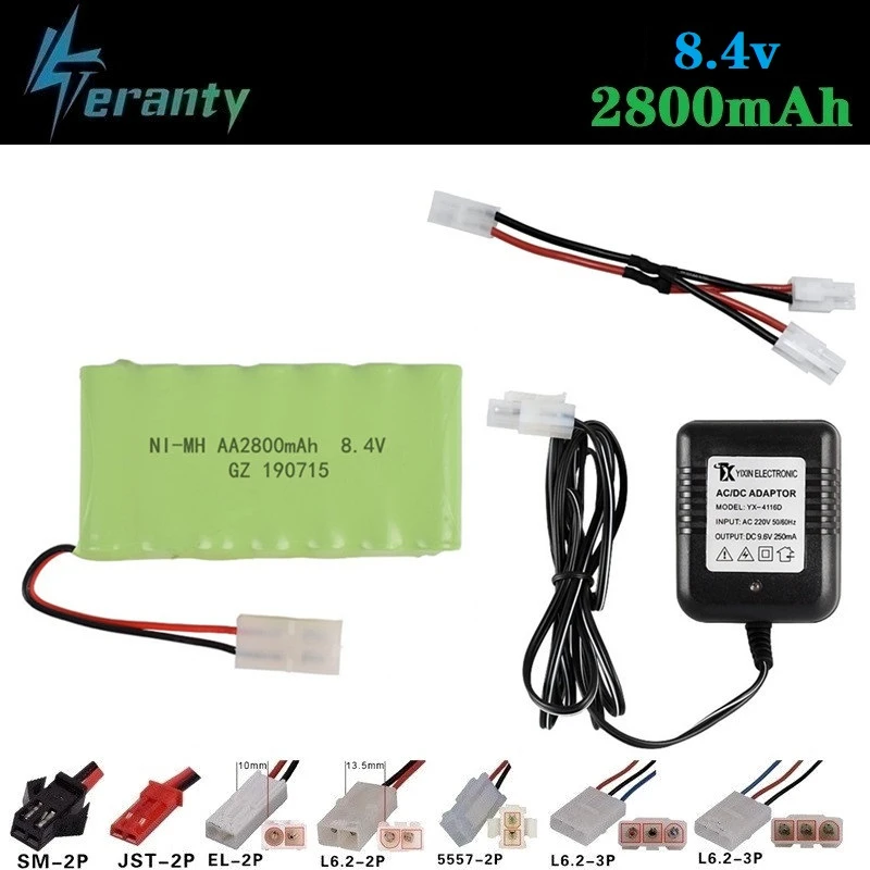 8 4 v 2800mAh зарядное устройство наборы для RC автомобилей Роботы танки пистолеты