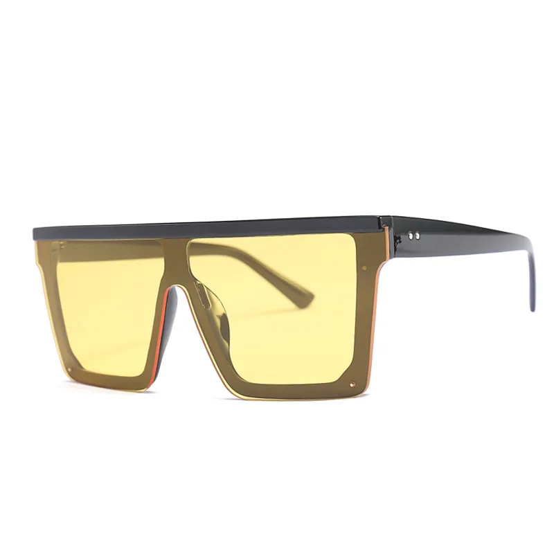 K32446-C3Yellow Emosnia, квадратные солнцезащитные очки для женщин, Ретро стиль, уличный авангард, небольшая оправа, солнцезащитные очки для мужчин, для улицы, индивидуальные солнцезащитные очки - Цвет линз: K32446-C3Yellow