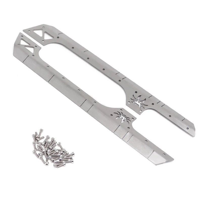 

2Pcs Metal Side Skirt Surround for 1/10 RC Crawler Car Axial SCX10 90046 AXI03007 YK4102 313mm Wheelbase JEEP Wrangler