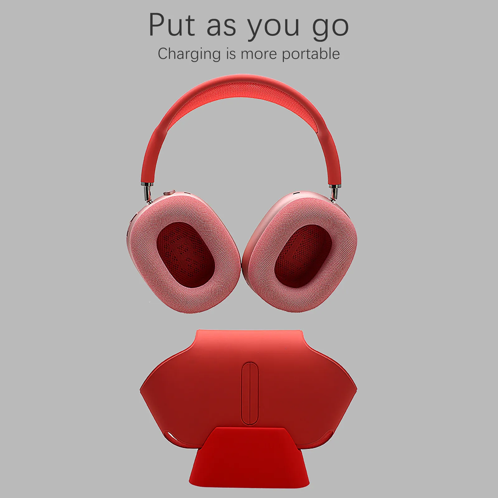 Бытовая подставка для AirPods Max Подставка зарядки наушников силиконовый кронштейн