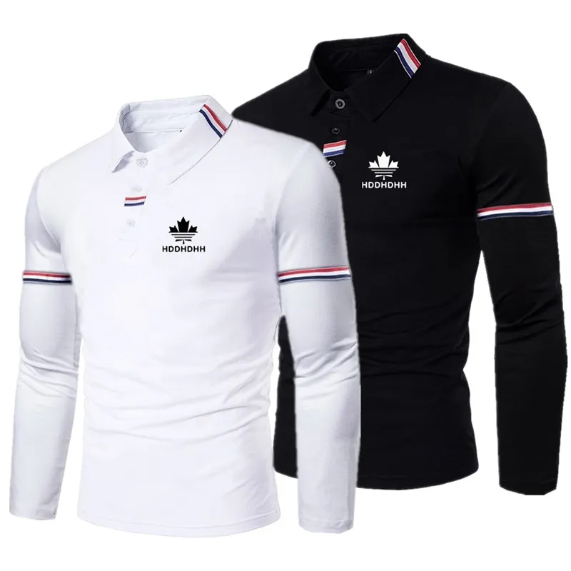 

2022 early spring new men's long-sleeved Polo shirt spring and autumn street casual loose fashion men's shirt