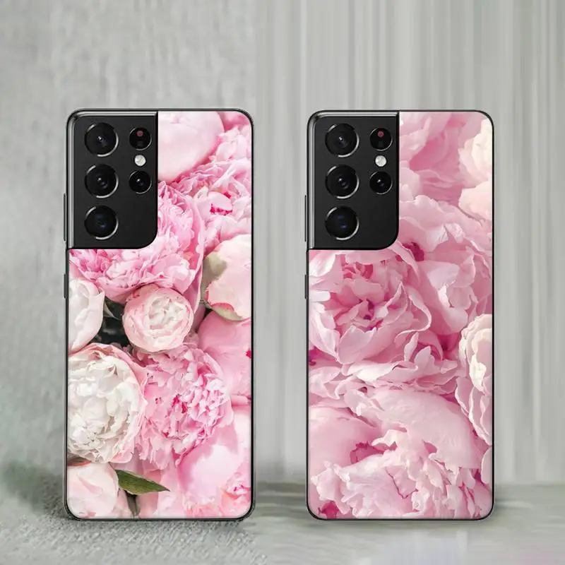 

Pink Purple Peony Flower On the Vase Phone Case For Samsung galaxy A S note 10 12 20 32 40 50 51 52 70 71 72 21 fe s ultra plus