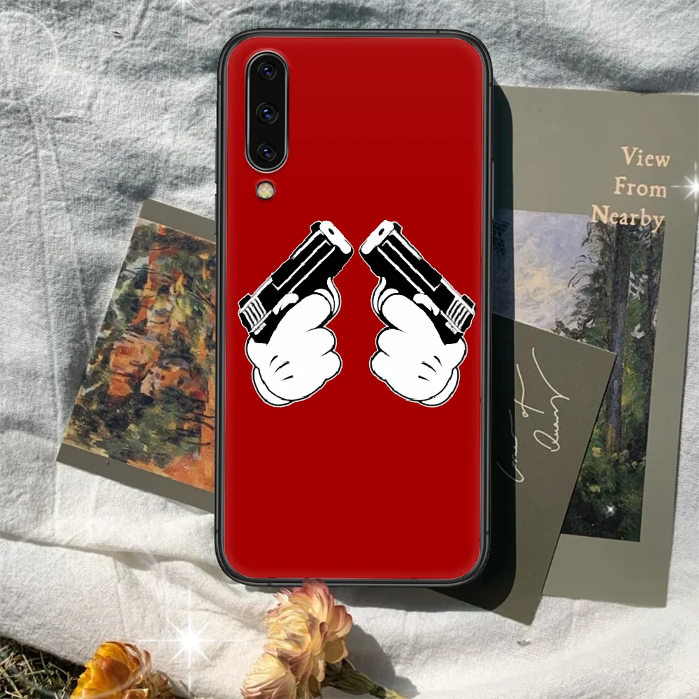 

red Funny gesture Phone Case Cover For Samsung Galaxy A10 A11 A20 E A21 A30 A40 A41 A50 A51 A70 A71 A81 S 4G 5G black Bumper